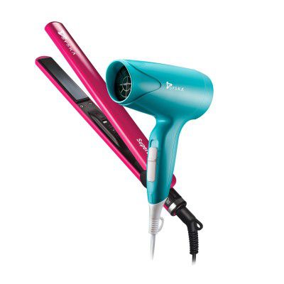 Syska CPF6800 Hair Dryer and Hair Straightener Female Combo Pack (multicolour)