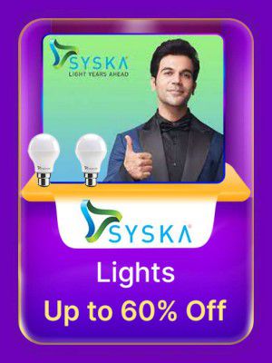 Syska Lights @ upto 60% off in Flipkart Big Billion Days  