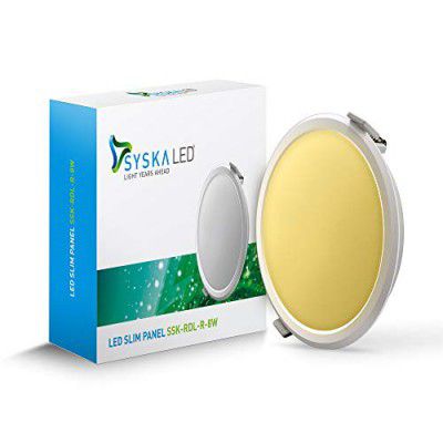 SYSKA (RDL-R-8W 3000K Yellow, Cool Day Light, Polycarbonate Led Slim Downlight