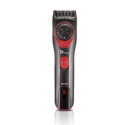 Syska UltraTrim HT700 Beard Trimmer (Black and Red)