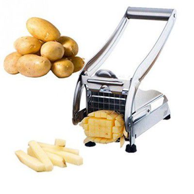 Potato Chips Strip Slicer Cutter Chopper Chips Machine Making Tool Potato  Cut Fries Stainless Steel Home French Fries