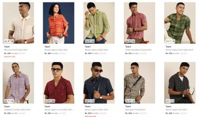 Taavi Shirts Upto 90% Off | Start at Rs 249