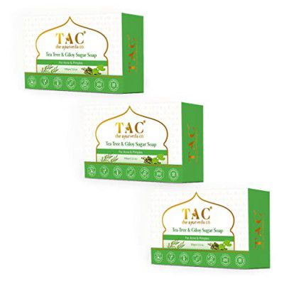 TAC - The Ayurveda Co. Soaps For Men & Women For Skin Whitening With Goat Milk For Winter Season (Tea Tree Soap)