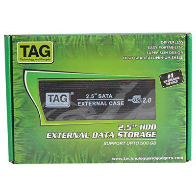 TAG - 2.5" SATA External Data Storage Case