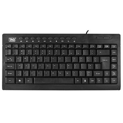 TAG Blaze Mini USB Wired Keyboard with Dedicated Media Control Buttons