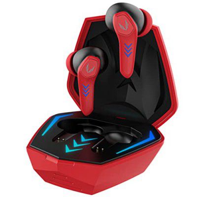 TAGG Rogue 100GT Truly Wireless Gaming in Ear Earbuds with 50Ms Low Latency for Gaming, 20Hrs Playtime with Quad ENC Mic for Best Calling Experience || Red