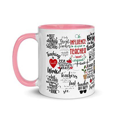 TAJNAN Wake Up Teach Kids Be Awesome Printed Coffee Mug(350ml,Multicolor)