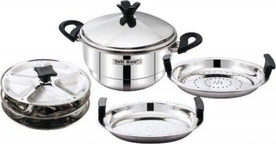 Tallboy Trigon Multi Utility Steamer Induction & Standard Idli Maker (5 Plates , 15 Idlis )