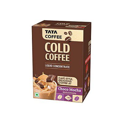 Tata Coffee Cold Coffee Liquid Concentrate - Choco Mocha Flavor - 20 Sachets