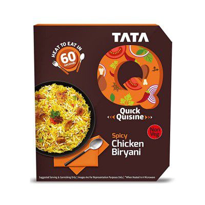 Tata Q Ready to Eat Non Veg Spicy Chicken Biryani - 330g