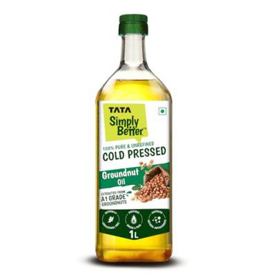 Tata Simply Better Pure & Unrefined Cold Pressed Groundnut (Peanut) 1L