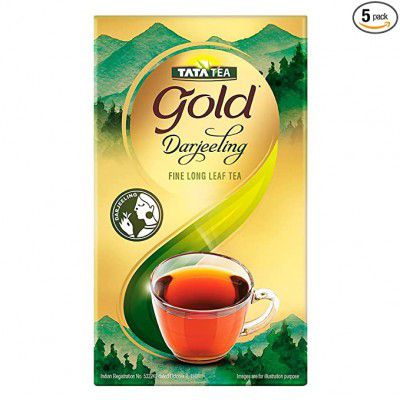 Tata Tea Gold Darjeeling | Fine Long Leaf Authentic Darjeeling Tea | Black Tea | 200g