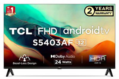 TCL 32" Bezel-Less S Series FHD Smart Android LED TV 32S5403AF