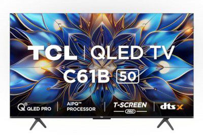 TCL (50") 4K Ultra HD Smart QLED Google TV 50C61B (Black)