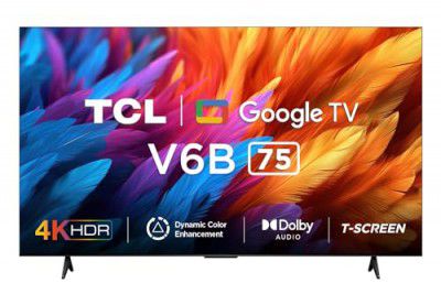 TCL 75V6B 75" Metallic Bezel-Less Series 4K Ultra HD Smart LED Google TV