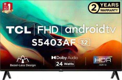 TCL 80.04 cm (32 inch) Full HD LED Smart Android TV 2023 Edition with Google Assistant |  (32S5403AF)