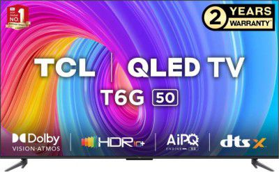 TCL T6G  (50 inch) QLED Ultra HD (4K) Smart Google TV With Hands-Free Voice Control (50T6G)