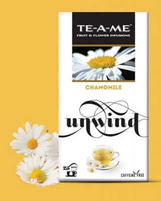 TE-A-ME Chamomile Tea - 25 Tea Bags | Chamomile Tea Bags | Chamomile | Pure Chamomile Tea Bags