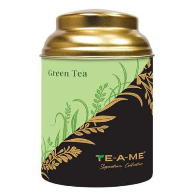 TE-A-ME Green Tea Tin, 50 Grams | 100% Natural Ingredients - Green Tea