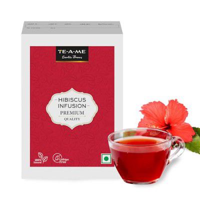 TE-A-ME Hibiscus Tea - 50G | Maybe Used for Mocktails, Syrups, Iced Tea Cocktails | | 100% Natural Colorant | Herbal Tea - Caffeine Free