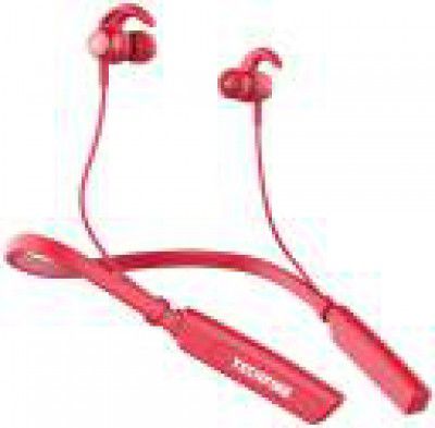 TECHFIRE Fire 500v2 Neckband hi-bass Wireless Bluetooth headphone Bluetooth Headset  (Blue, In the Ear)