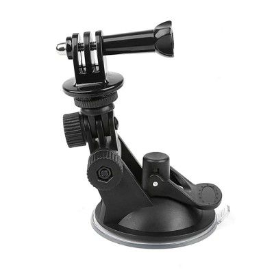 techlife solutions Car Windshield Suction Cup Mount with 1/4 Tripod Mount Adapter Screw for GoPro Hero, SJCAM, Yi & Other Action Cameras