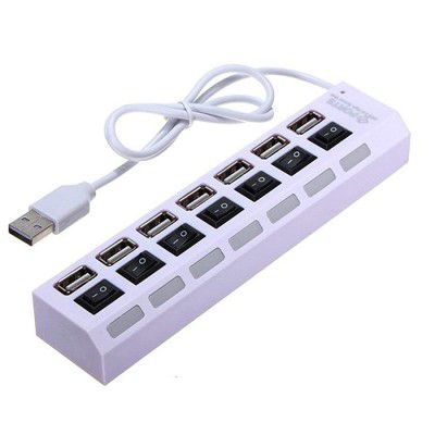 Technotech 7 Ports USB Hub 2.0 with Switches