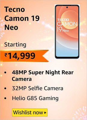 Tecno Camon 19 Neo (6GB RAM | 128GB Storage) Starting @ ₹14,999