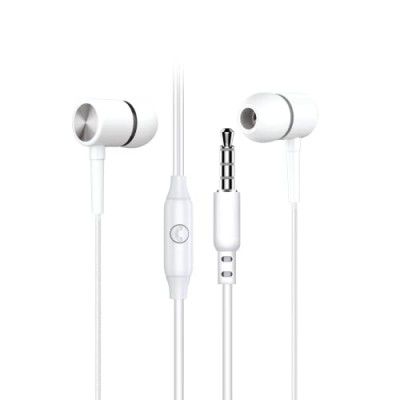 Tekk WireBud 5006i High Bass Stereo Sound 14 mm Bud Wired Earphone TPE |Ivory| |Pack of 1|