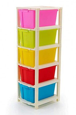 TEX-RO Chest of Drawers: Versatile Drawer Storage Organizer & plastic drawers storage (Multicolor, 5XL)