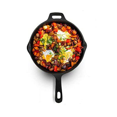 TEX-RO Super Smooth Cast Iron Fry Pan/Skillet with Long Handle