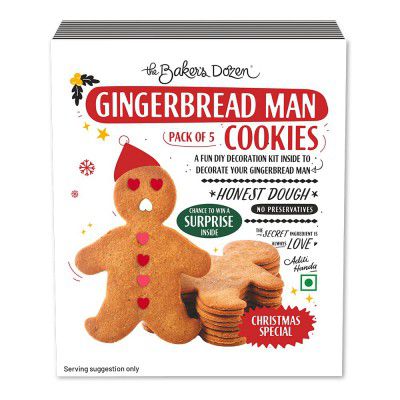 The Bakers Dozen Handmade Ginger Bread Man Cookies 150g