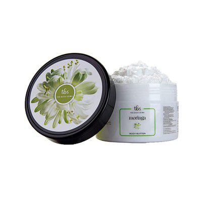 The Bath Store Moringa Body Butter Provides Hydration, Nourishment & Moisturization All Day, Non-Greasy Texture, For All Skin Type - 200gm