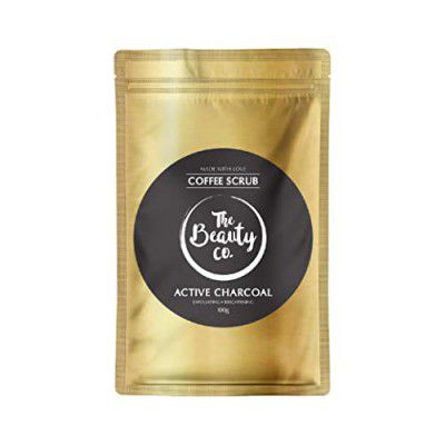 The Beauty Co Activated Charcoal Coffee Scrub for Face & Body 100 gm | Active Charcoal | Coffee Scrub | Face & Body | All Skin | Coffee Natural Face & Body Scrub | Deep Cleansing | Exfoliating | Brigh