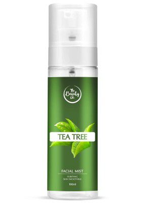 The Beauty Co Tea Tree Mist For Pure Skin, 100 ml for Face Mist for Men & Women | Alcohol Free | Tea Tree Oil | Natural | Purifies skin | Natural Cleanser | Acne-Prone | Face Toner Spray | Skin Moistu