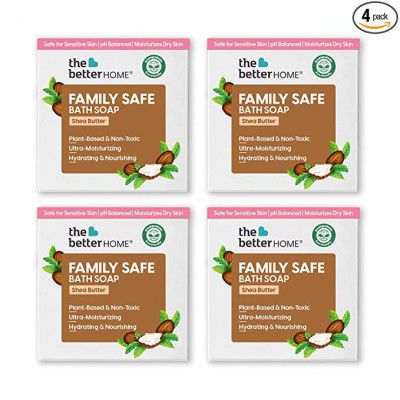 The Better Home Shea Butter Bath Soap (Pack of 4)