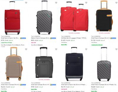 The Clownfish Suitcases Starts at Rs 775 | Upto 90% off