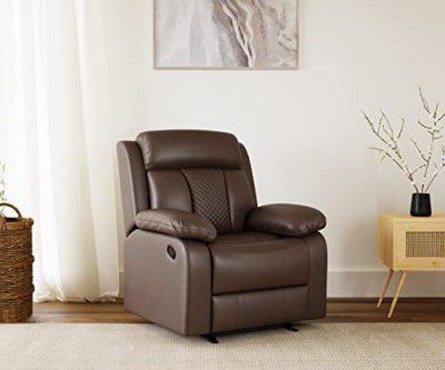 The Couch Cell Manual Recliner in Suede Fabric