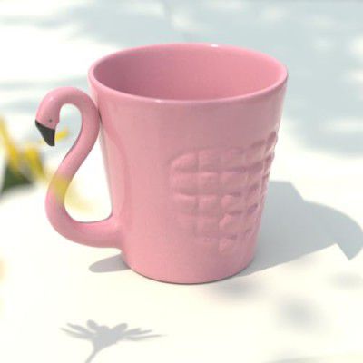 The Earth Store Pink Flamingo Coffee Mug 320ml