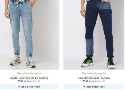 The Indian Garage Co Jeans Upto 81% Off