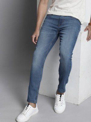 The Indian Garage Co Men Skinny Fit Heavy Fade Stretchable Jeans