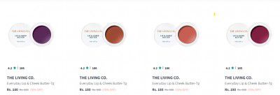 The Living Co Lipstick Upto 70% Of Starting From Rs.180