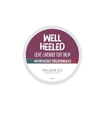 THE LOVE CO. Well Heeled Foot Balm | For Cracked Heels & Dry Feet, Foot Care Balm With Olive Lavender Healthy Feet | 100gm