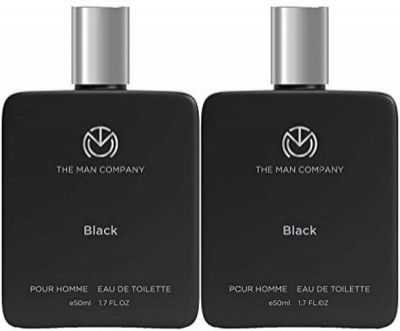 THE MAN COMPANY Black EDT Perfume For Men (Pack of 2, 50ml each) Long Lasting Perfume Body Spray Eau de Toilette - 100 ml  (For Men)