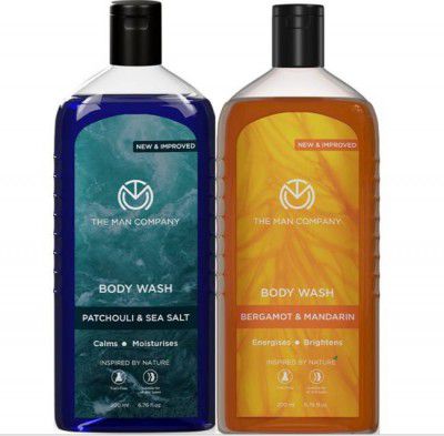 THE MAN COMPANY Body Wash Combo for Deep Moisturization & Glowing Skin | Long-Lasting Fragrance (2 x 200 ml)