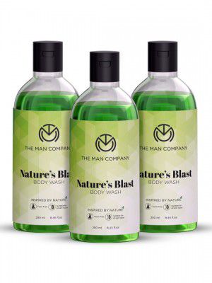 THE MAN COMPANY Set of 3 Nature's Blast Body Wash-250ml Each