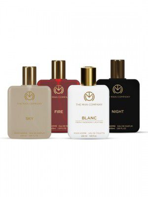 THE MAN COMPANY  Men's 4 Pcs Diverse Delights Perfume Gift Set - 50 ml Each