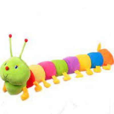 THE MODERN TREND Multicolored Caterpillar Soft Toys Big Size Cater-Pillar for Decoration Home car 2 feet