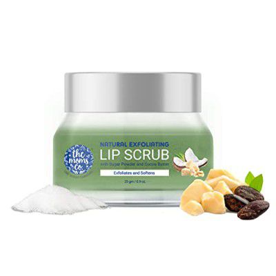 The Moms Co. Exfoliating Lip Scrub Women & Men - Lightening and Brightening Dark Lips - 25 gms