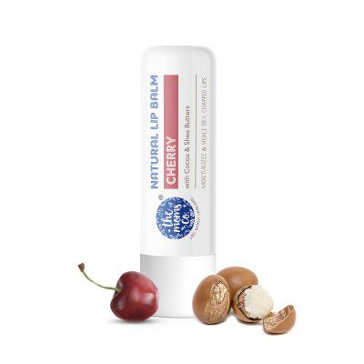 The Moms Co. Natural Cherry Lip Balm I Non Sticky I Protects & Nourishes Dry Chapped Lips I Shea & Cocoa Butter( 5gm) (Cherry)